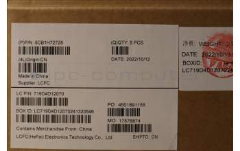 Lenovo 5CB1H72728 Tastatur inkl. Topcase ASM_EURO ENGL82RMAG_NFP