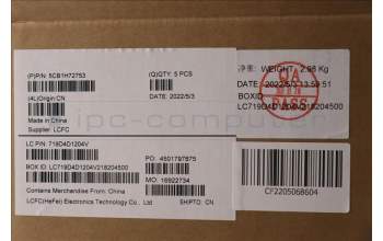 Lenovo 5CB1H72753 Tastatur inkl. Topcase ASM_KOR L82RM AG_NFP_BL
