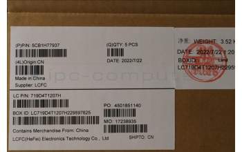 Lenovo 5CB1H77937 Tastatur inkl. Topcase ASM_NORDIC L82RK FPAGBL