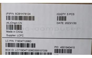 Lenovo 5CB1H78124 Tastatur inkl. Topcase ASM_NORDIC L82RK FP AGN