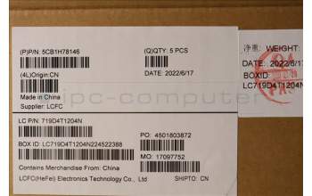 Lenovo 5CB1H78146 Tastatur inkl. Topcase deutsch L82RK FP MB BL