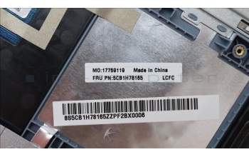 Lenovo 5CB1H78165 Tastatur inkl. Topcase ASM_UK L82RK FP MB BL