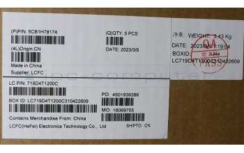 Lenovo 5CB1H78174 Tastatur inkl. Topcase ASM_POR L82RK FP MB N