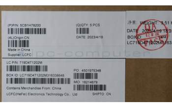 Lenovo 5CB1H78200 Tastatur inkl. Topcase ASM_BEL L82RK NFP AB BL