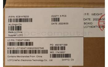Lenovo 5CB1H78233 Tastatur inkl. Topcase ASM_ITA L82RK NFP AB N