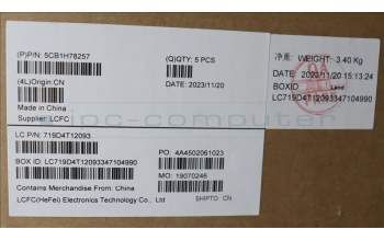 Lenovo 5CB1H78257 Tastatur inkl. Topcase ASM_BUL L82RK NFP AB N