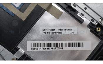 Lenovo 5CB1H78263 Tastatur inkl. Topcase ASM_BEL L82RK NFP AG BL