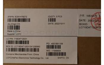 Lenovo 5CB1H78272 Tastatur inkl. Topcase deutsch L82RK NFP AG BL