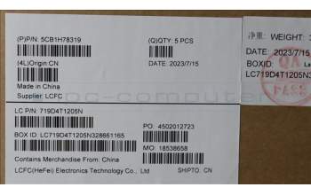 Lenovo 5CB1H78319 Tastatur inkl. Topcase ASM_CZE/SLK L82RKNFPAGN