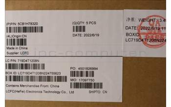 Lenovo 5CB1H78320 Tastatur inkl. Topcase ASM_BUL L82RK NFP AG N