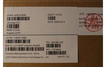 Lenovo 5CB1H78361 Tastatur inkl. Topcase ASM_ITA L82RK NFP MB N