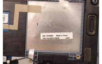 Lenovo 5CB1H78378 C-Abdeckung mit Tastatur, Skandinavien, Nebelblau, Ohne_Hintergrundbeleuchtung, Ohne_Fingerabdruckscanner