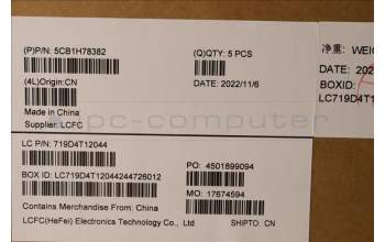 Lenovo 5CB1H78382 Tastatur inkl. Topcase schweiz L82RK NFP MB N