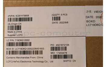 Lenovo 5CB1H79858 Tastatur inkl. Topcase ASM_KOR L82RE SG RGB