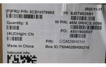 Lenovo 5CB1H79965 Tastatur inkl. Topcase schweiz W 82R7 CG BL