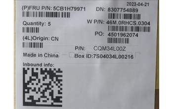 Lenovo 5CB1H79971 Tastatur inkl. Topcase ASM_UKR W 82R7 CG BL