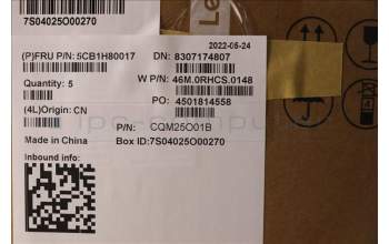 Lenovo 5CB1H80017 Tastatur inkl. Topcase deutsch W 82R7 SB BL