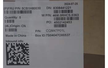 Lenovo 5CB1H80030 Tastatur inkl. Topcase ASM_CZE/SLK W82R7 SB BL