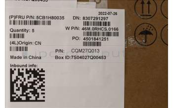 Lenovo 5CB1H80035 Tastatur inkl. Topcase ASM_ENG W 82R7 SB