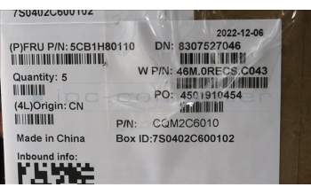 Lenovo 5CB1H80110 Tastatur inkl. Topcase spanisch W 82RA CG