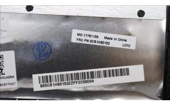 Lenovo 5CB1H80153 Tastatur inkl. Topcase ASM_BEL L82TU BU_BK