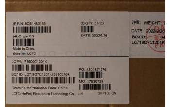 Lenovo 5CB1H80155 Tastatur inkl. TopcaseASM_EURO ENG L82TUBU_BK