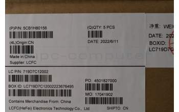 Lenovo 5CB1H80156 Tastatur inkl. Topcase ASM_ENG L82TU BU_BK