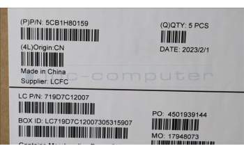 Lenovo 5CB1H80159 Tastatur inkl. Topcase ASM_FRA/ENG L82TU BU_BK