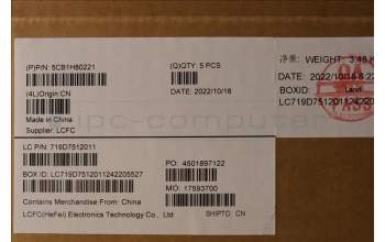 Lenovo 5CB1H80221 Tastatur inkl. Topcase ASM_FRA L82TV BU_BK_TEX