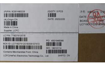 Lenovo 5CB1H80228 Tastatur inkl. Topcase ASM_HUN L82TV BU_BK_TEX