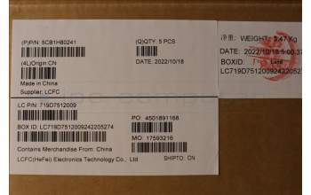 Lenovo 5CB1H80241 Tastatur inkl. Topcase ASM_THAI L82TVBU_BK_TEX