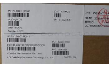 Lenovo 5CB1H80600 Tastatur inkl. TopcaseASM_EURO ENGL82TVIG_IMR