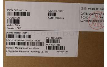 Lenovo 5CB1H80728 Tastatur inkl. Topcase ASM_UK L82RL FP AG U