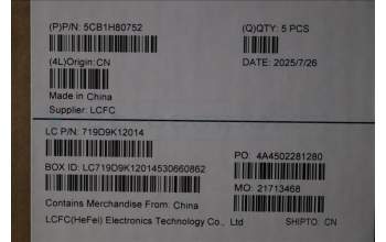 Lenovo 5CB1H80752 Tastatur inkl. Topcase ASM_CZE/SLK L82RL FPAGU