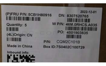 Lenovo 5CB1H80916 Tastatur inkl. Topcase ASM_UK W 82R8 CG