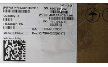 Lenovo 5CB1H80918 C-Cover with keyboard,Spanish,Cloud Grey