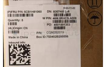 Lenovo 5CB1H81060 Tastatur inkl. Topcase ASM_EURO ENG W 82R8 CG