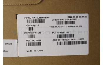 Lenovo 5CB1H81096 Tastatur inkl. TopcaseASM_ITA C82SH CloBL