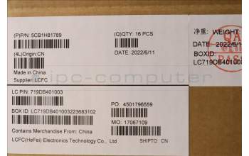 Lenovo 5CB1H81789 COVER PHOENIX_A_C30_EPTP_HPD_ASSY