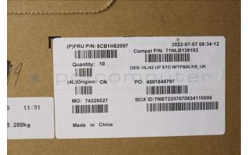 Lenovo 5CB1H82097 Tastatur inkl. TopcaseASM_UK C82SH StoBL