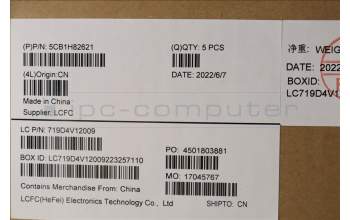 Lenovo 5CB1H82621 Tastatur inkl. Topcase ASM_USA ENG L82SX CG