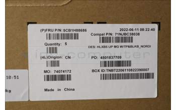 Lenovo 5CB1H88686 Tastatur inkl. Topcase ASM_NORDIC C21DL MGBL