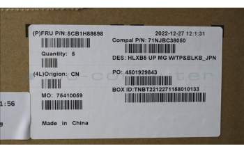 Lenovo 5CB1H88698 Tastatur inkl. Topcase ASM_JPN C21DL MGBL