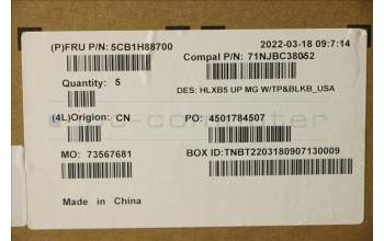 Lenovo 5CB1H88700 Tastatur inkl. Topcase ASM_USA ENG C21DL MGBL