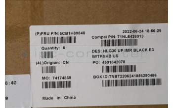 Lenovo 5CB1H89848 Tastatur inkl. TopcaseASM_ENG C82S9 E3 BLA