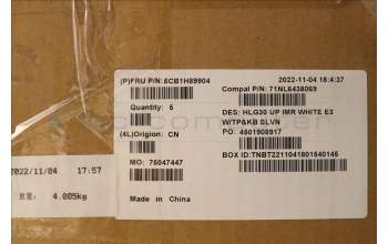 Lenovo 5CB1H89904 Tastatur inkl. TopcaseASM_SLV C82S9 E3 WHT