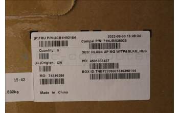 Lenovo 5CB1H92154 Tastatur inkl. Topcase ASM_RUS C21DK MGBL