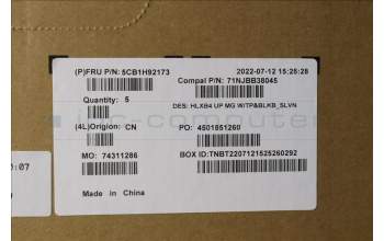 Lenovo 5CB1H92173 Tastatur inkl. Topcase ASM_SLV C21DK MGBL