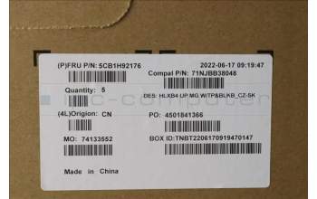 Lenovo 5CB1H92176 Tastatur inkl. Topcase ASM_CZE/SLK C21DK MGBL