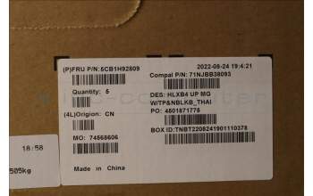 Lenovo 5CB1H92809 Tastatur inkl. Topcase ASM_THAI C21DK MGNBL